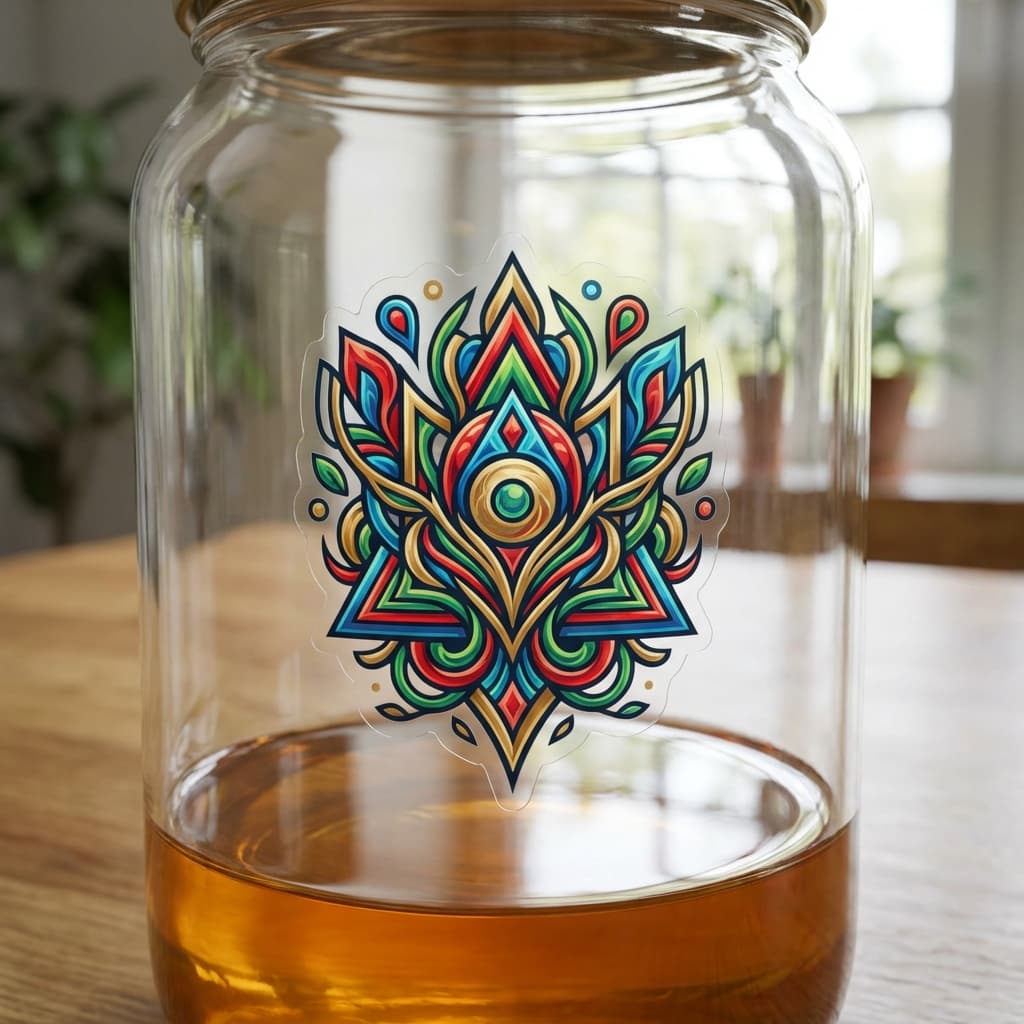 Прозрачная пленка (Эффект печати на стекле)