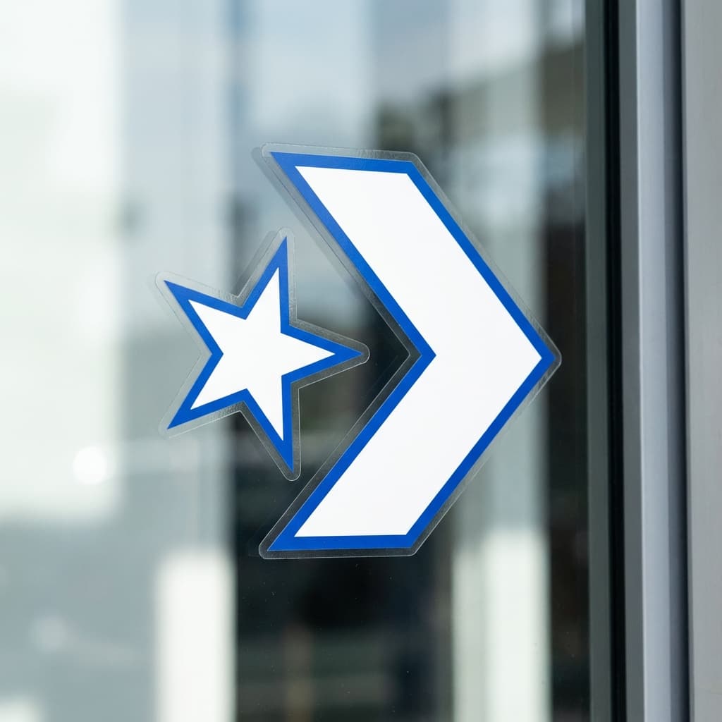 Прозрачные фигурные стикеры