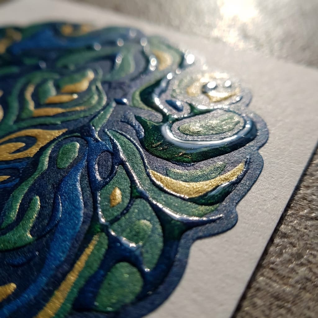 Тактильный УФ-лак (3D-эффект)